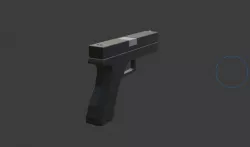 Glock Low Poly Low-poly 3D model