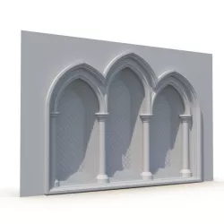 Gothic Window 010 3D model