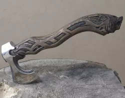 Handle for axe Wolf for CNC machine 3D model
