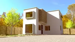 House Exterior Scene 3D model