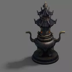 Indoor - incense burner 3D model