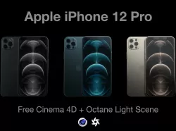 iPhone 12 Pro - Octane Scene 3D model