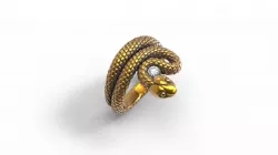 jewerly ring snake stl 3D model