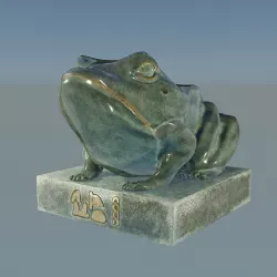 KeK Frog Meme Statue GameReady  Low-poly 3D model
