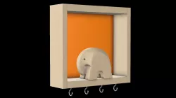 Key Holder Elephant 3D model