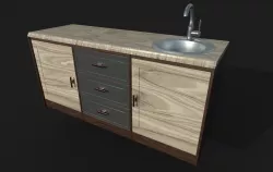 kitchen countertop 3D model