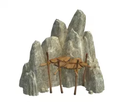 Kunlun Mountains - Mountain House 02 3D model