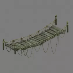 Labyrinth Sling Bridge - Stairs 3D model
