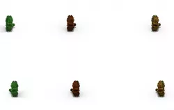 Lee pagoda - six-story animal - stone 3D model