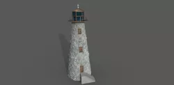 Light House Low-poly Low-poly 3D model