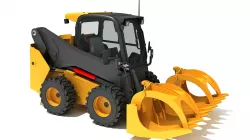 Log Fork Skid Steer Loader 3D model