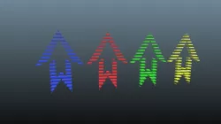 Low poly arrow 59 Low-poly 3D model