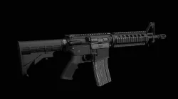 M4-SBR Low-poly 3D model
