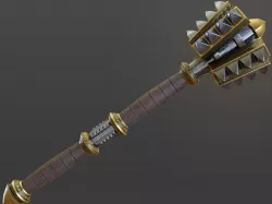 Mace Game Ready Low-poly 3D model