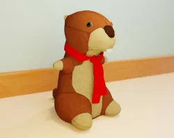 Marmut teddy bear Low-poly 3D model