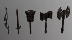 MEDIEVAL WEAPONS PACK 3D model