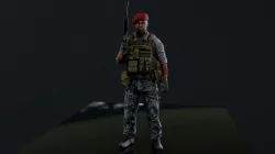 Mercenary Low-poly 3D model