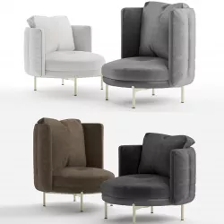 Minotti torii armchair 3D model