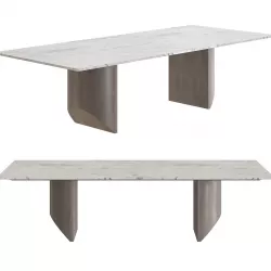 Minotti Wedge Dining Table 3D model