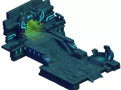 Mountain Building - Altar Entrance 271 3D model