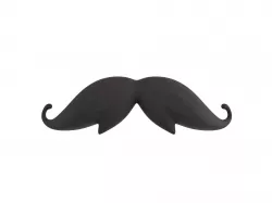 Mustache 08 Low-poly 3D model