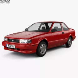 Nissan Sentra SE-R coupe 1990 3D model