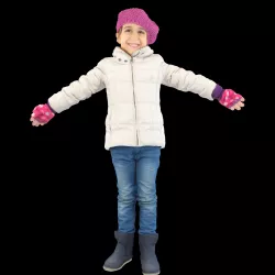 No357 - Girl T Pose 3D model