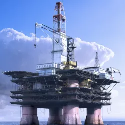 Oil Rig Station 3D model