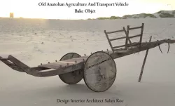  OLD ANATOLIAN AGRICULTURE AND TRANSPORT VEHICLE OX CAR  DESIGN  Low-poly 3D model