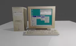 Old Computer - Computador Velho Low-poly 3D model