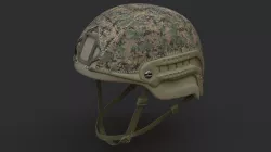 Ops Core Sentry helmet foliage green with marpat camo 3D model