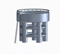 Overhead Water Tank 3D model