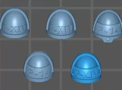 P-XIV - Shoulder pad 3D model