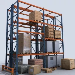 Pallet Rack Low-poly 3D model