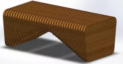 Parametric Bench 3D model