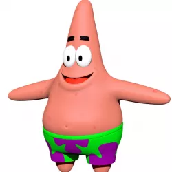 Patrick Starfish Low-poly 3D model