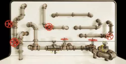 PBR Moodular Pipeline Set - UE Project 4 22 Low-poly 3D model