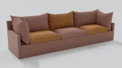 Peachy Couch 3D model