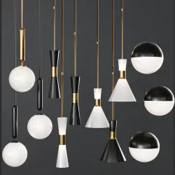 Pendant set 017 3D model