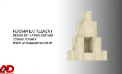 persia battlement 3D model