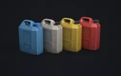 Plastic Canister Low-poly 3D model