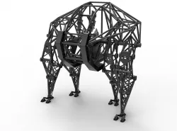 Powered exoskeleton prosthesis 3D model