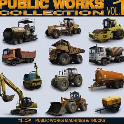 Public Works Collection Vol 1 Low-poly 3D model