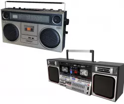 Retro Boom Box Ghetto Blaster Pack 3D model