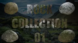 Rock Collection 01 -  Asset Pack Low-poly 3D model