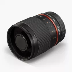 Rokinon Reflex 300mm f6-3 ED UMC CS Lens Low-poly 3D model