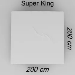 Sabana de cama - Super King - 200 x 200 - Bed Sheet 3D model