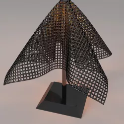sci-fi desk lamp design 3D model