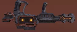 Sci-fi Heavy Blaster Low-poly 3D model
