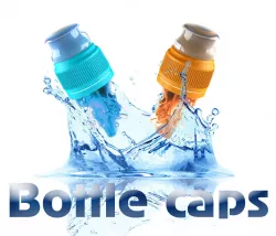  Set of colored bottle cap 3D model